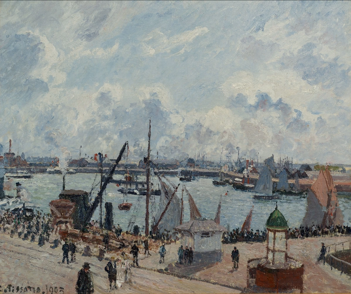 Anse des Pilotes, Le Havre, mattina, sole, alta marea - Museo di Belle Arti André Malraux, Le Havre